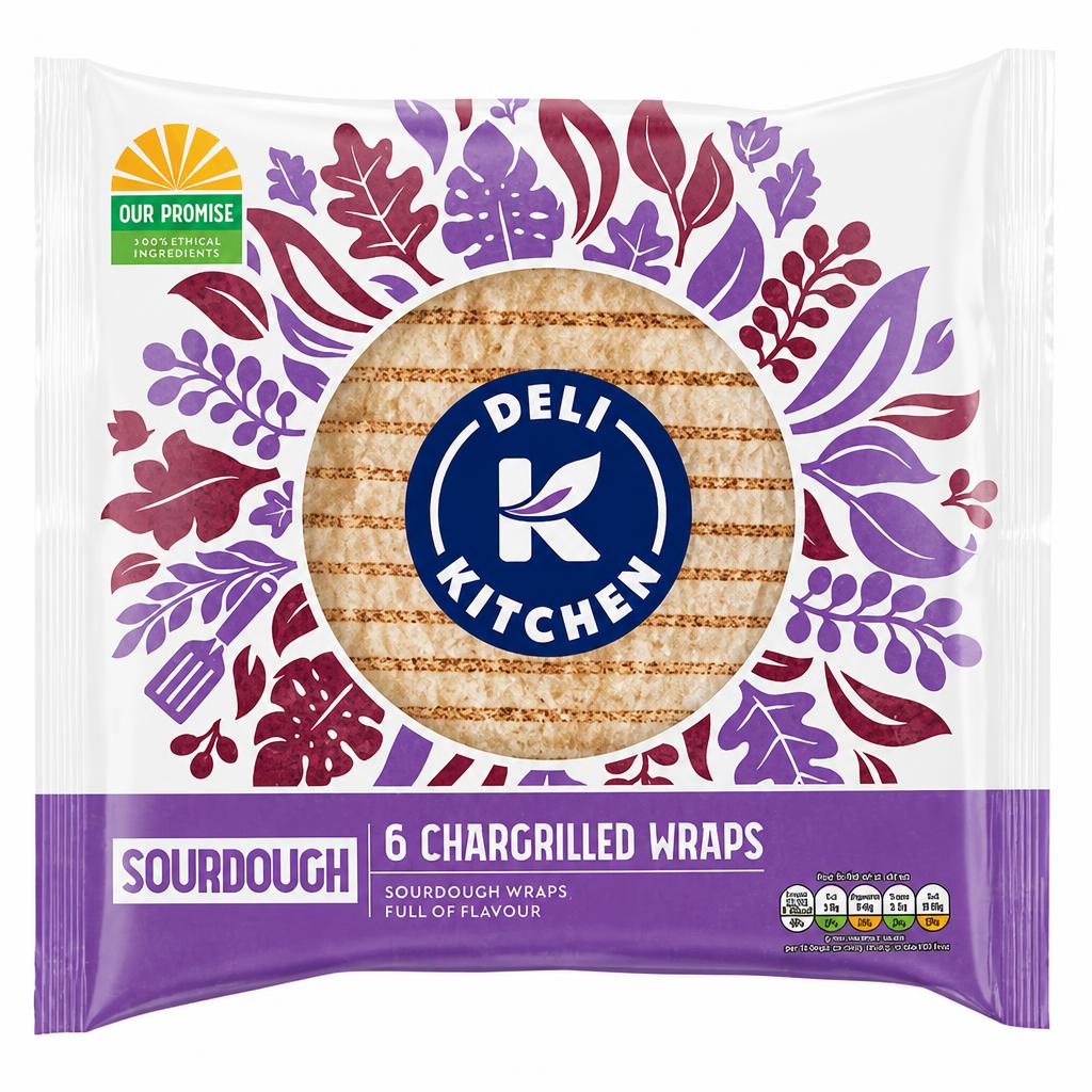 Deli Kitchen Sourdough Tortilla 6s