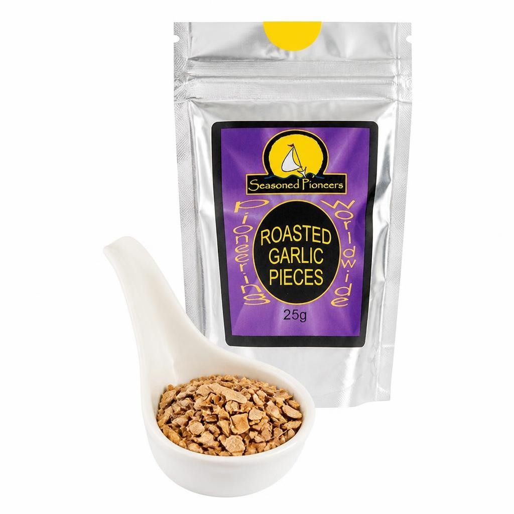 Seasoned Pioneers Roasted Garlic Pieces 25g