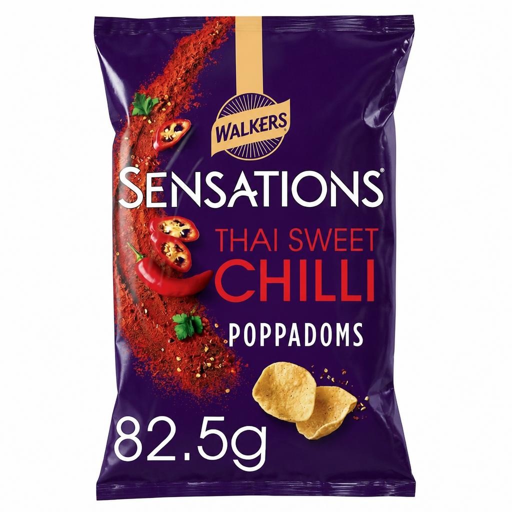 Walkers Sensations Thai Sweet Chilli Poppadoms 82.5g