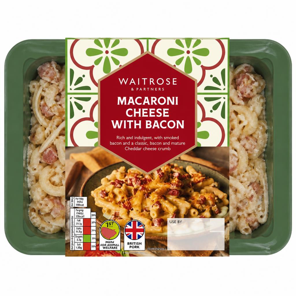 Waitrose Italian Macaroni Cheese with Bacon for 1