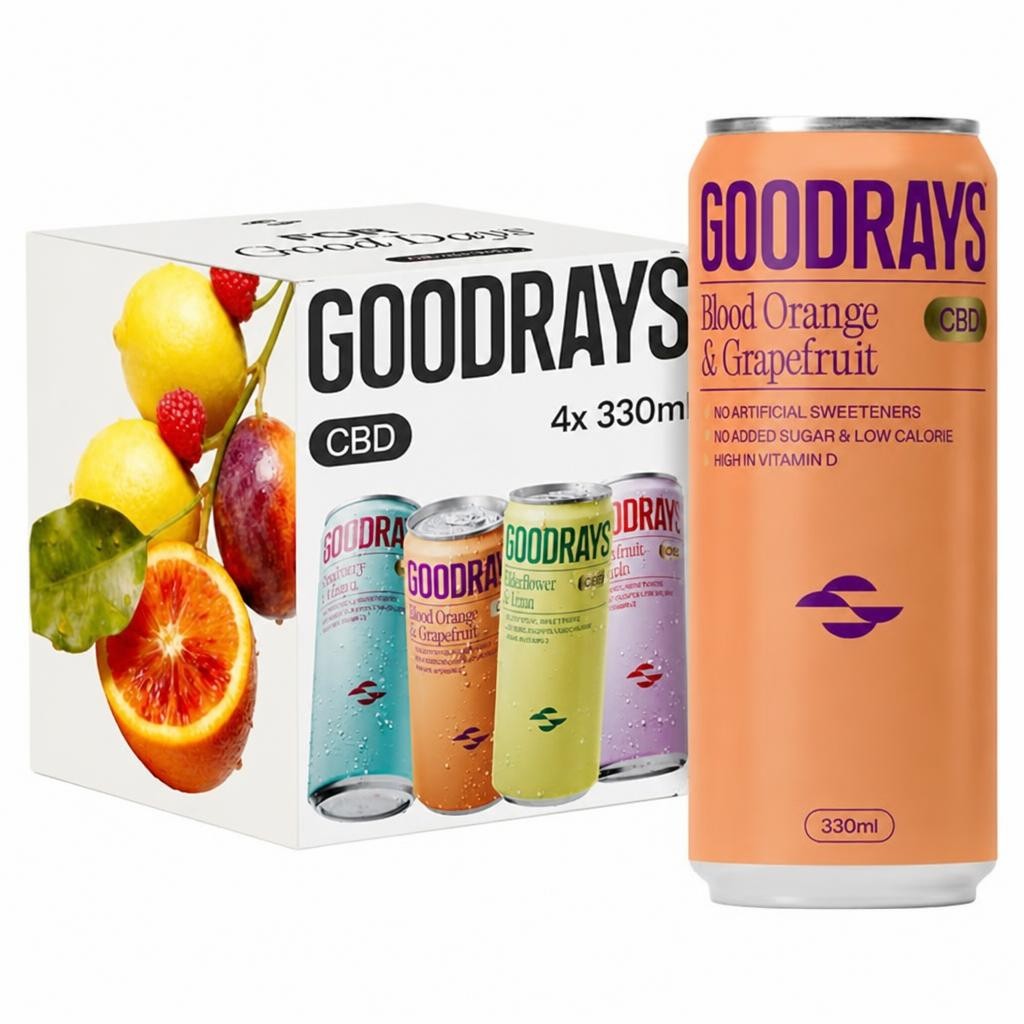 Goodrays 4 x 330ml CBD Cans