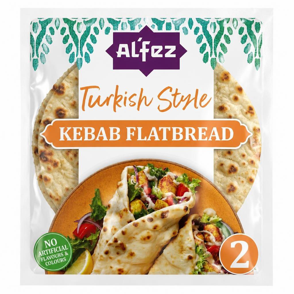 Al'Fez Turkish Style Kebab Flatbread 2 pack