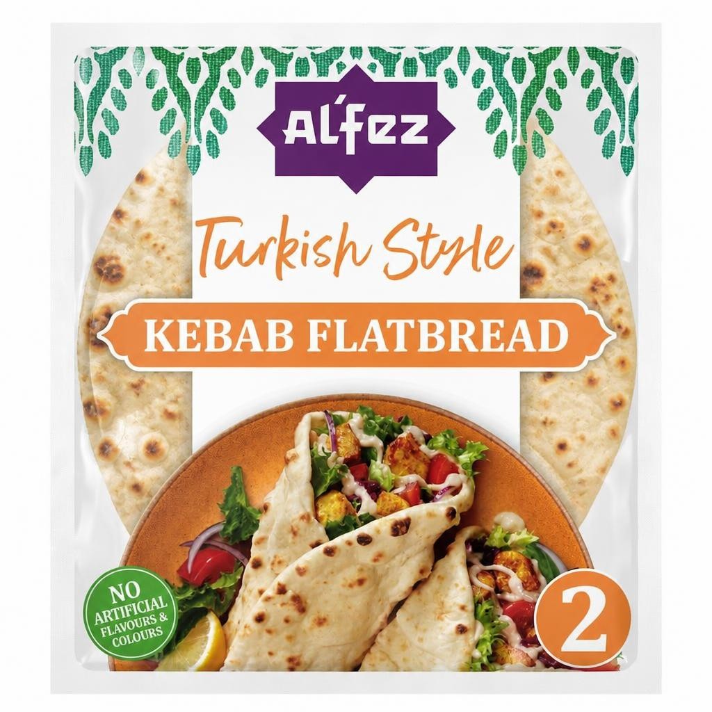 Al'Fez Turkish Style Kebab Flatbread 2 pack