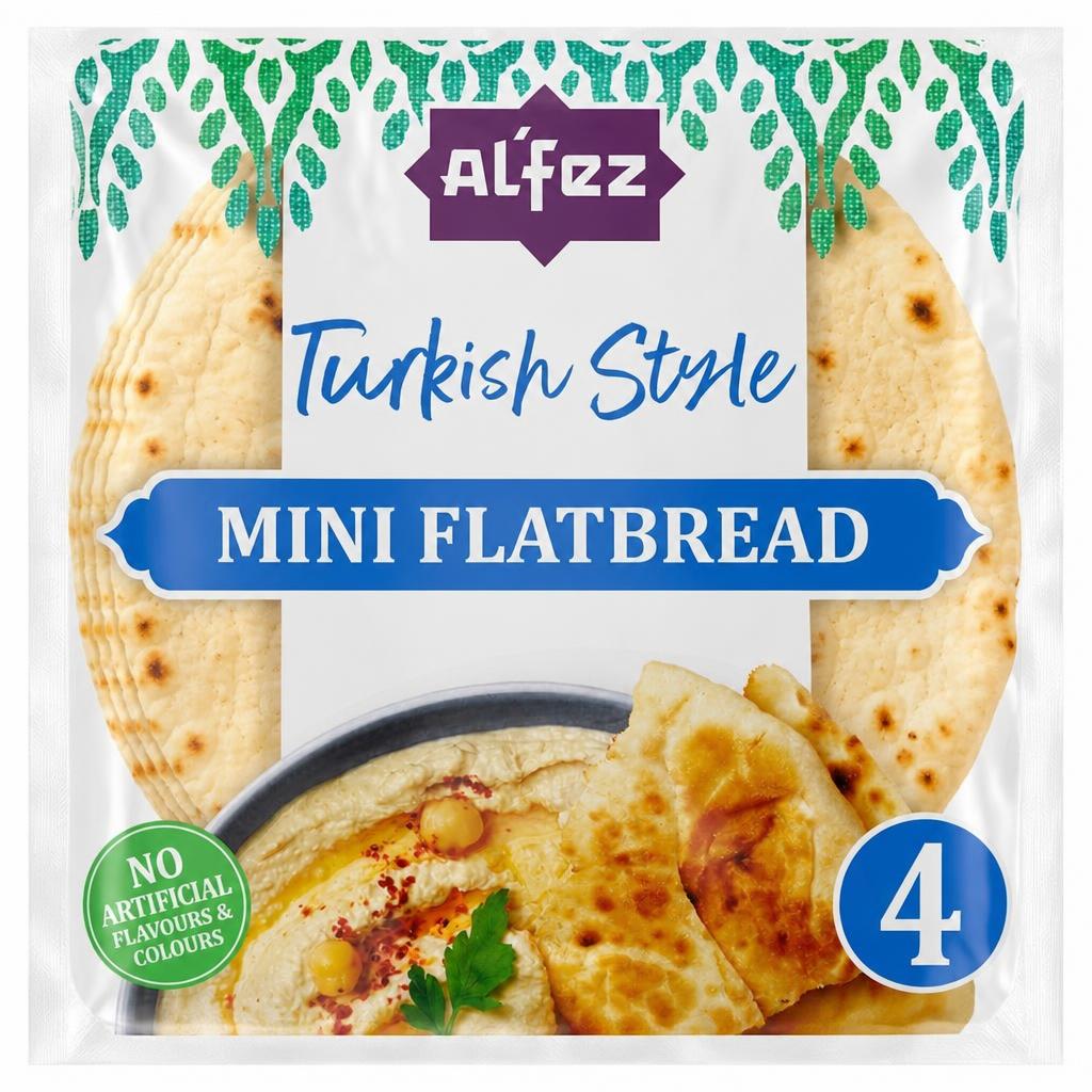 Al'Fez Turkish Style Mini Flatbread 160g