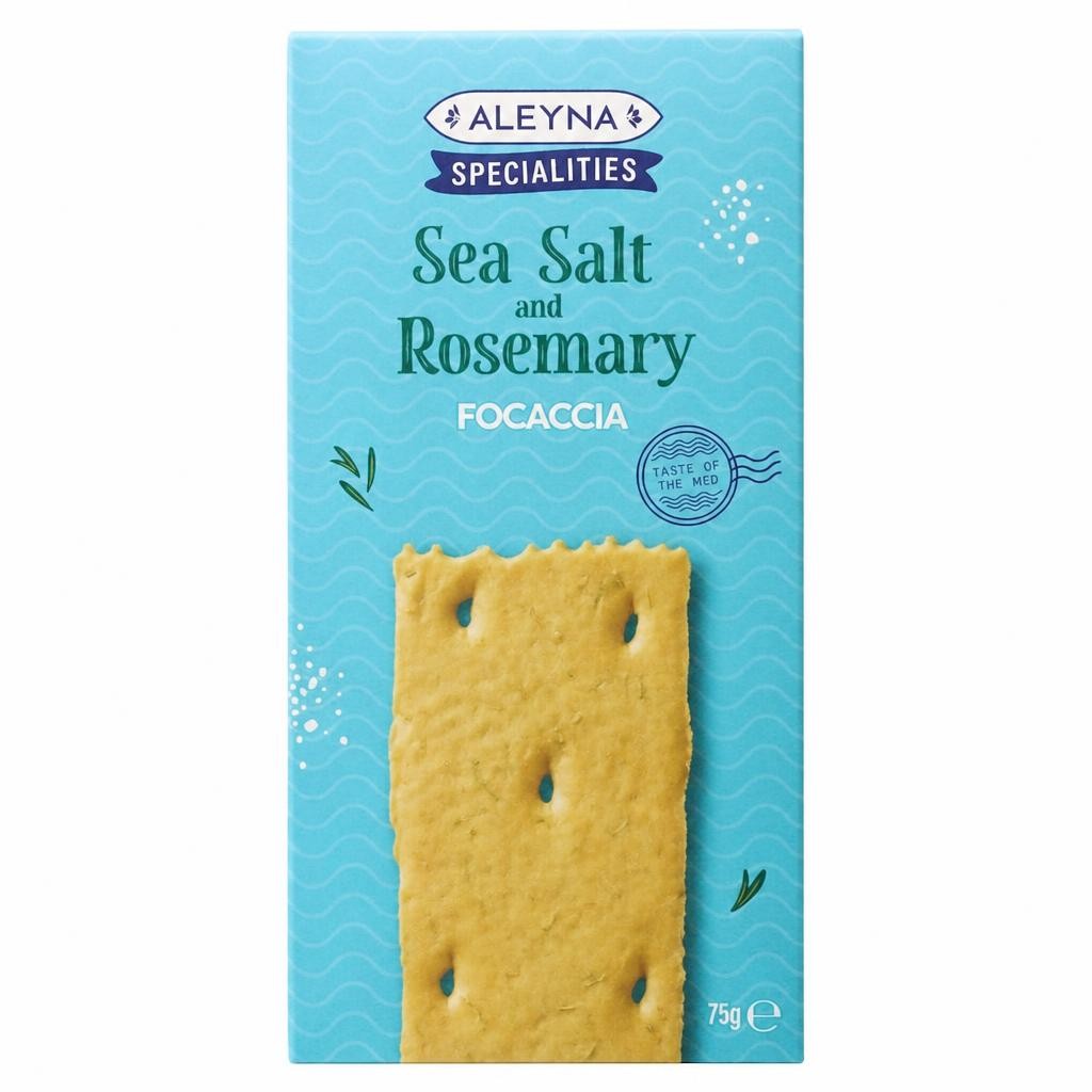 Aleyna Specialities Sea Salt and Rosemary Focaccia 75g