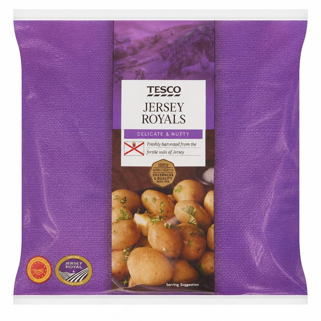 Tesco Jersey Royal Potatoes 450G