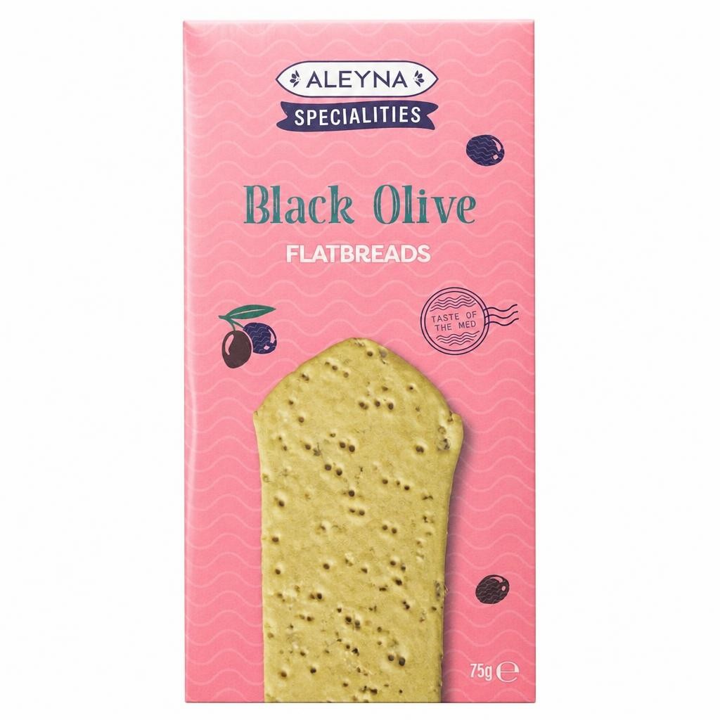 Aleyna Specialities Black Olive Flatbreads 75g