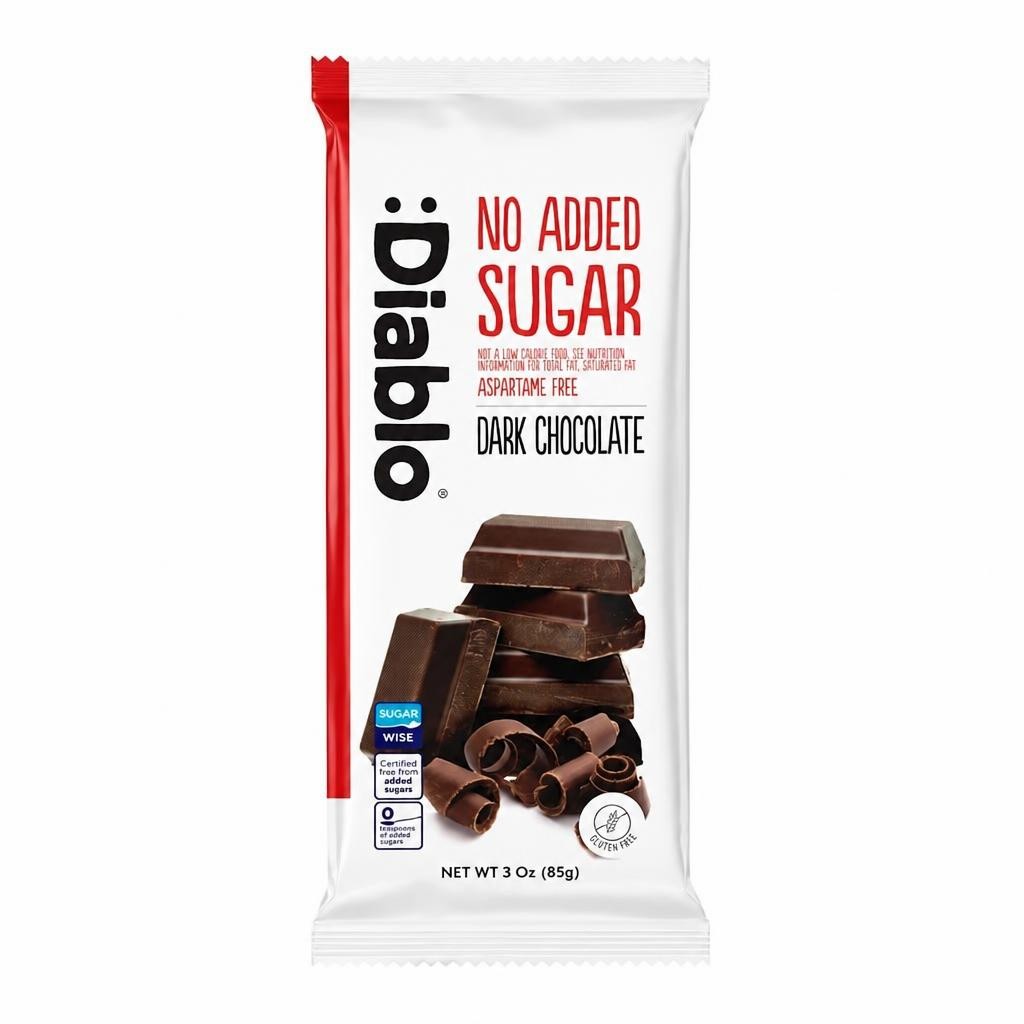 Diablo No Added Sugar Dark Chocolate Bar 85g