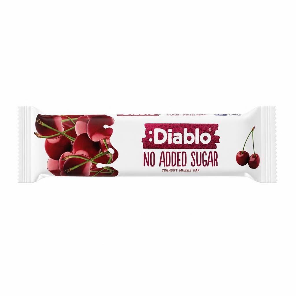 Diablo No Added Sugar Yoghurt and Cherry Muesli Bar 30g