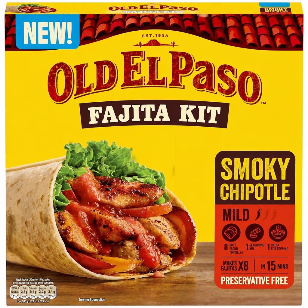 Old El Paso Smoky Chipotle Fajita Kit 500g