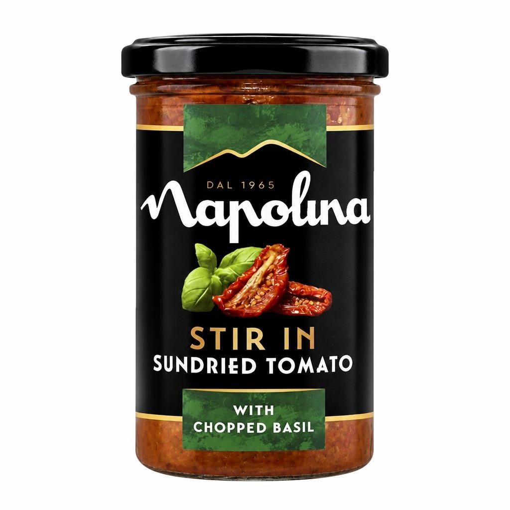 Napolina Sundried Tomato with Chopped Basil Stir In Sauce 250g