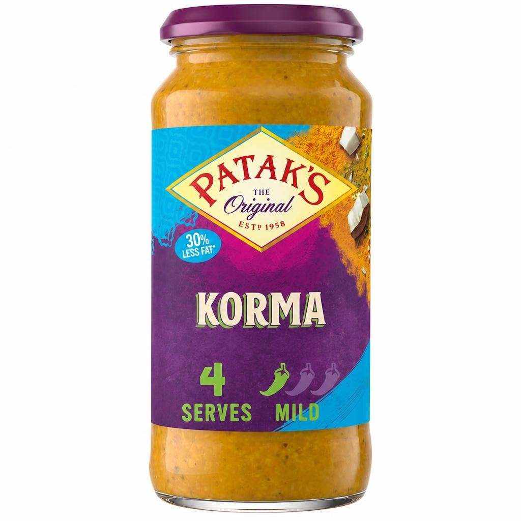 Patak's Korma Sauce 30% Less Fat 450g