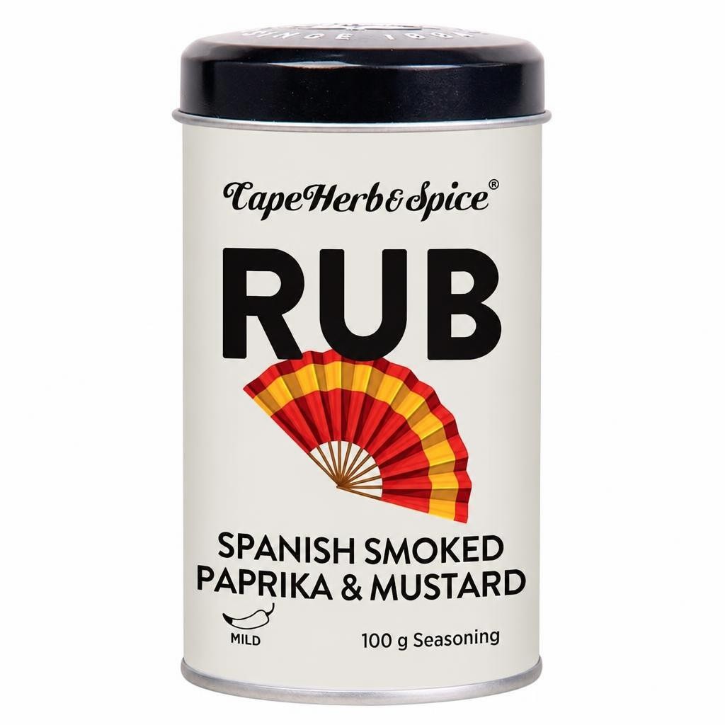 Cape Herb & Spice Rub Spanish Smoked Paprika & Mustard Seasoning 100g