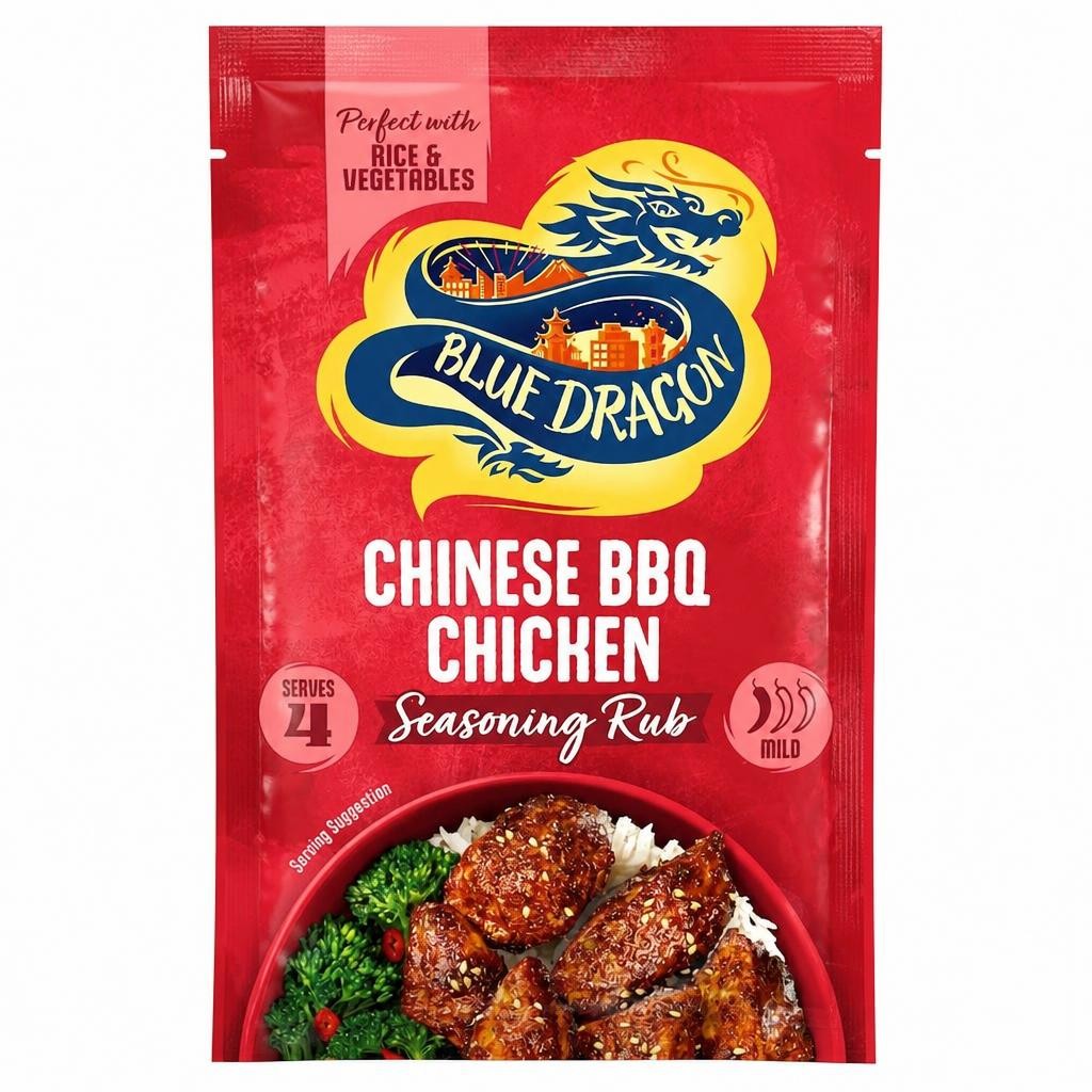 Blue Dragon Chinese BBQ Chicken Seasoning Rub 25g