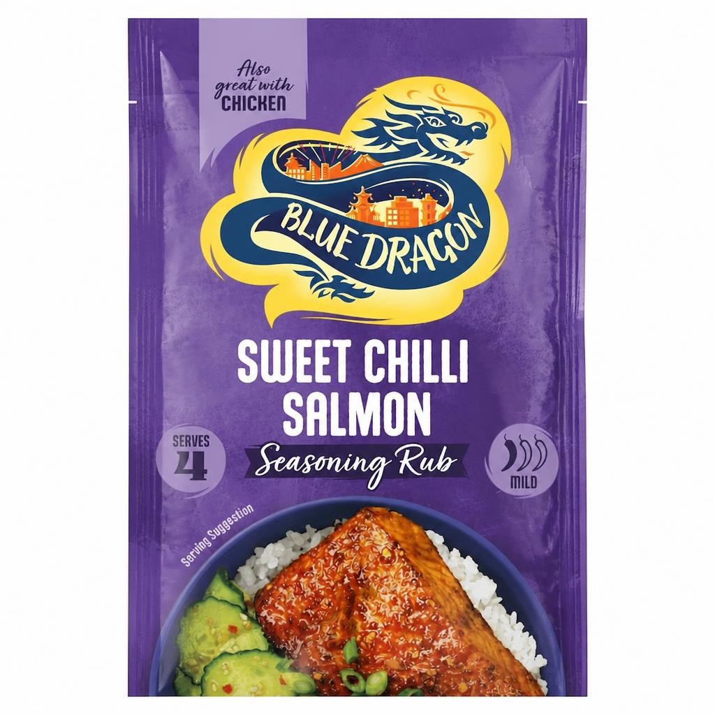 Blue Dragon Sweet Chilli Salmon Seasoning Rub 25g