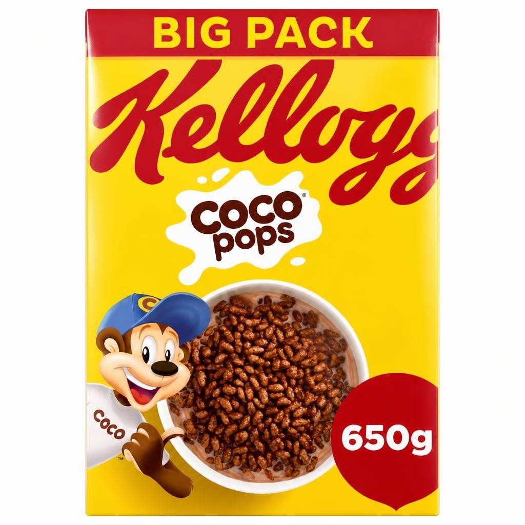 Kellogg's Coco Pops Chocolate Breakfast Cereal 650g