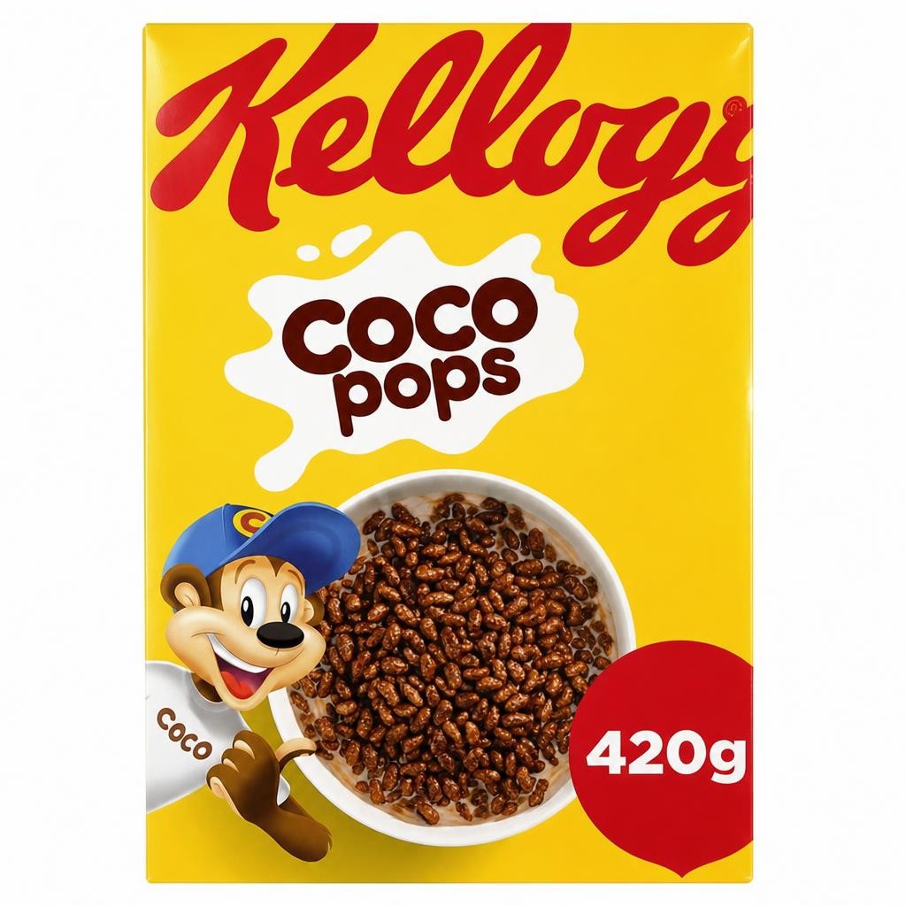 Kellogg's Coco Pops Chocolate Breakfast Cereal 420g