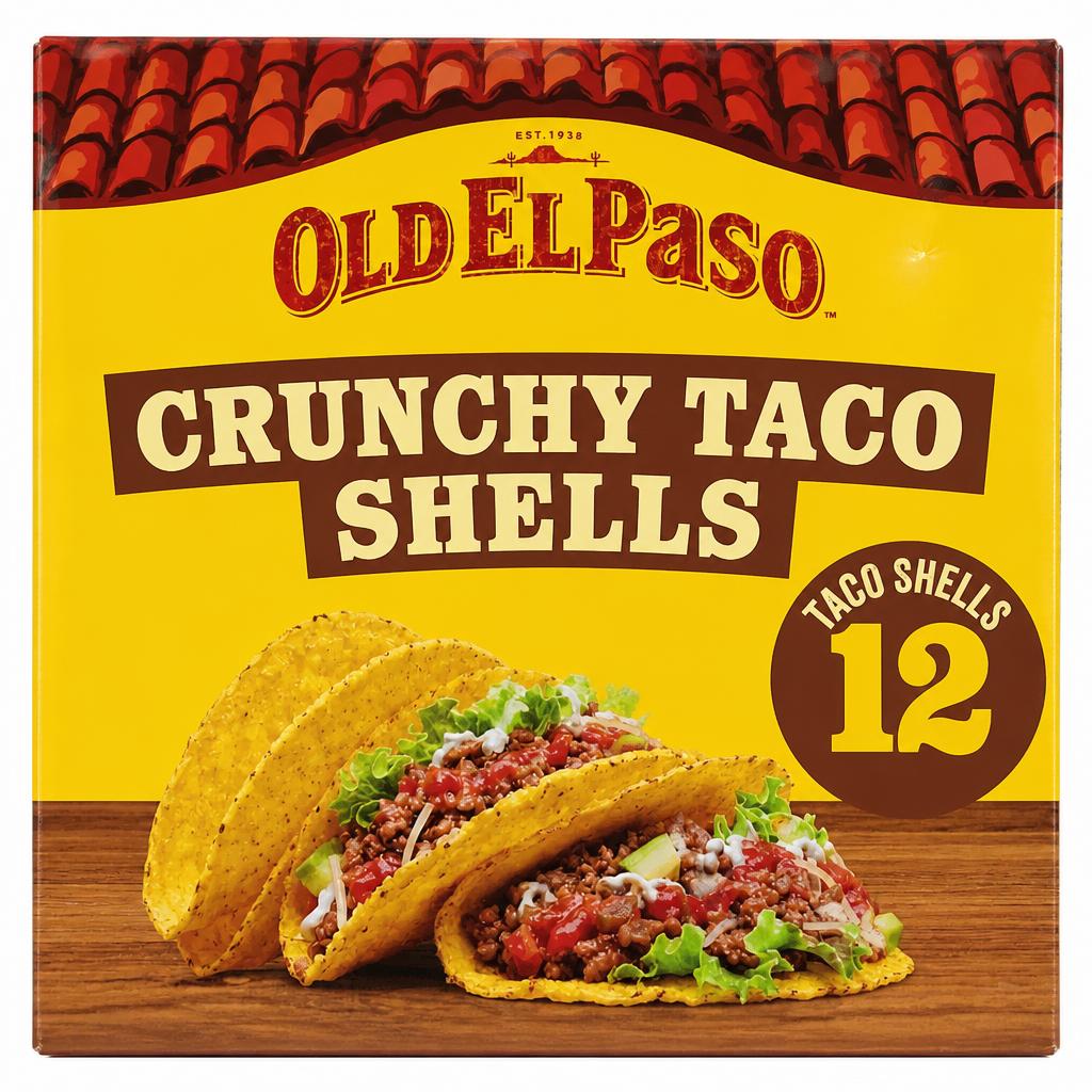 Old El Paso Crunchy 12 Taco Shells 135g