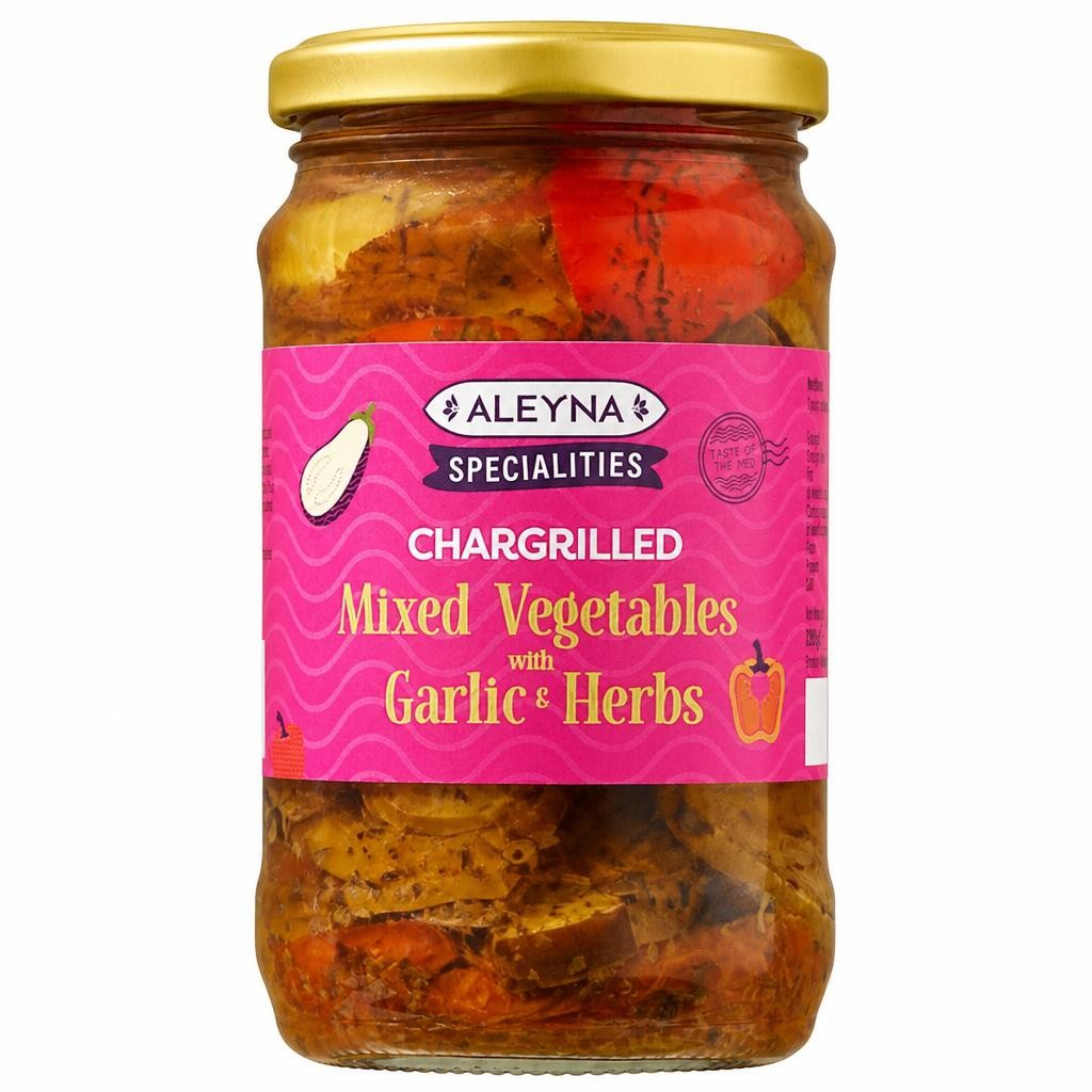 Aleyna Specialities Chargrilled Mixed Vegetables with Garlic & Herbs 290g