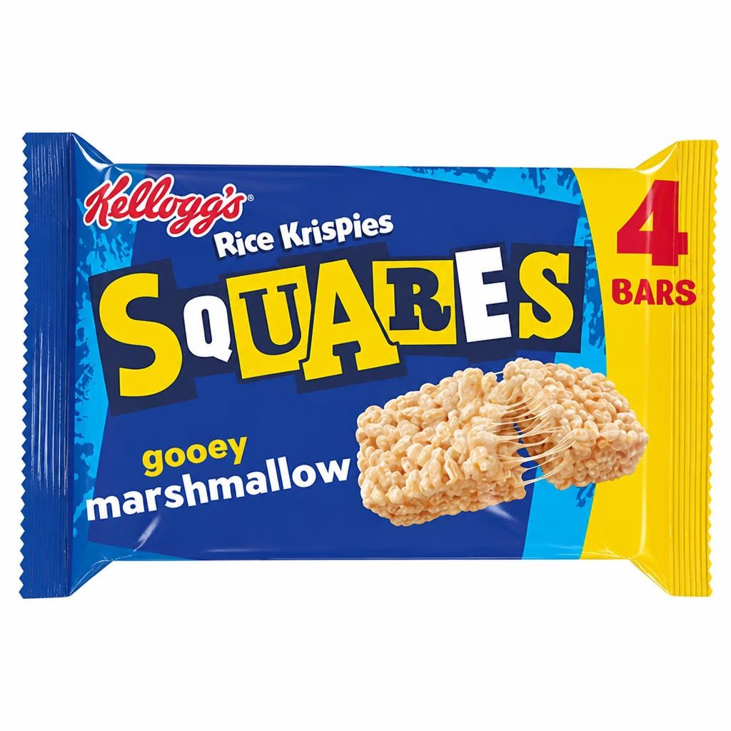 Kellogg's Rice Krispies Squares Marshmallow Snack Bars 4 x 28g