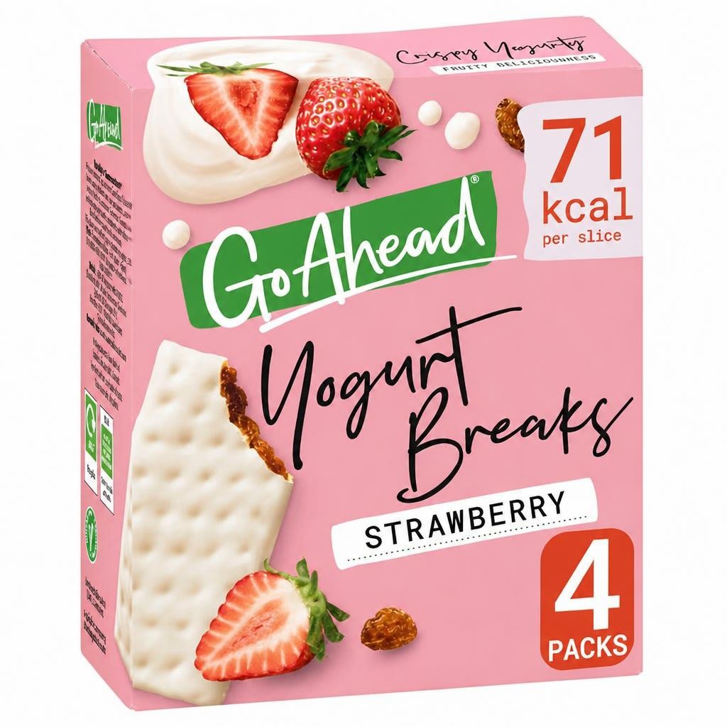 Go Ahead Yogurt Breaks Strawberry Snack Bars 4x35.5g