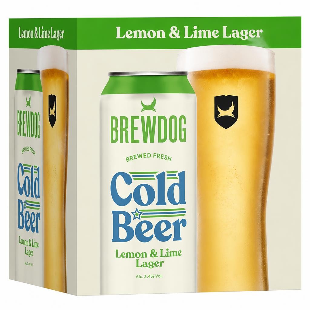 BrewDog Cold Beer Lemon & Lime 4x440ml