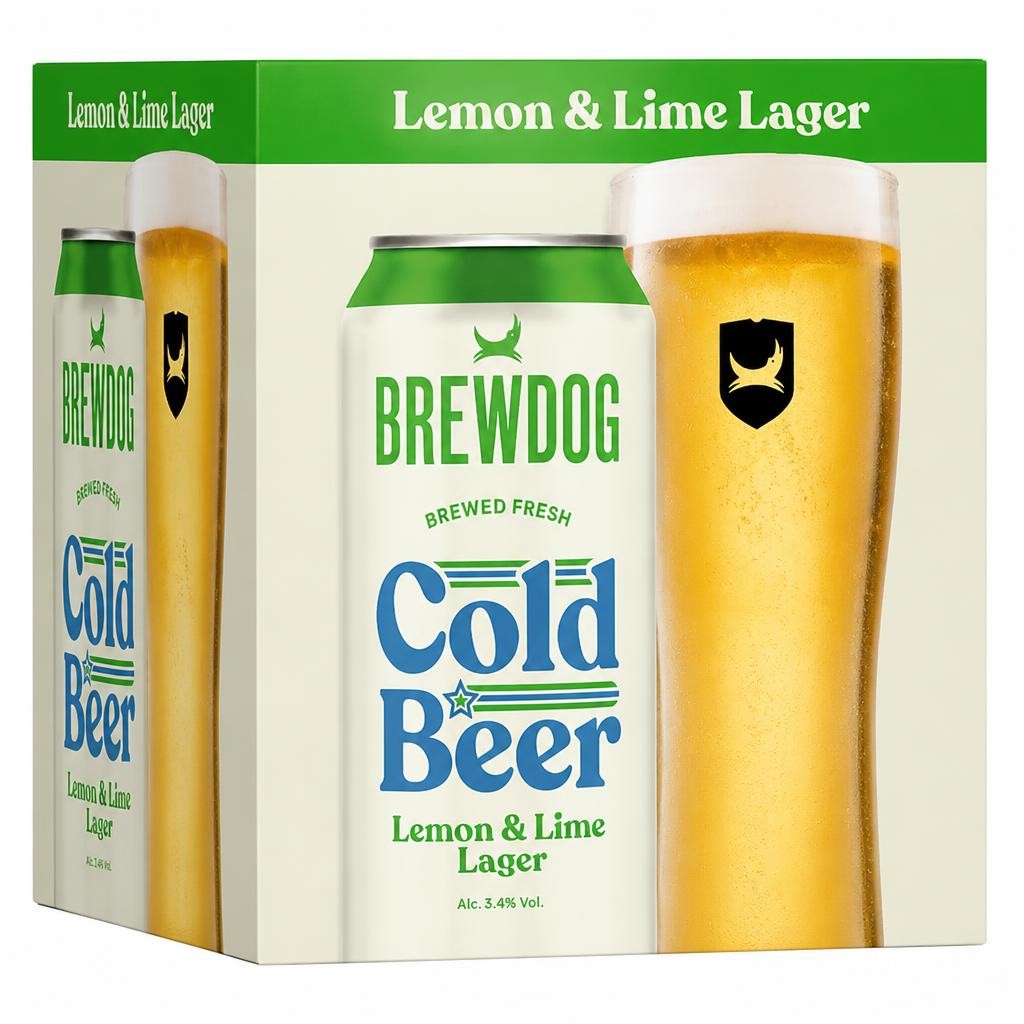 BrewDog Cold Beer Lemon & Lime 4x440ml