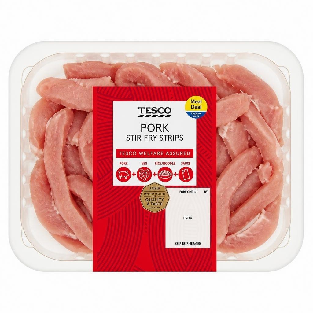 Tesco Pork Stir Fry Strips 250g