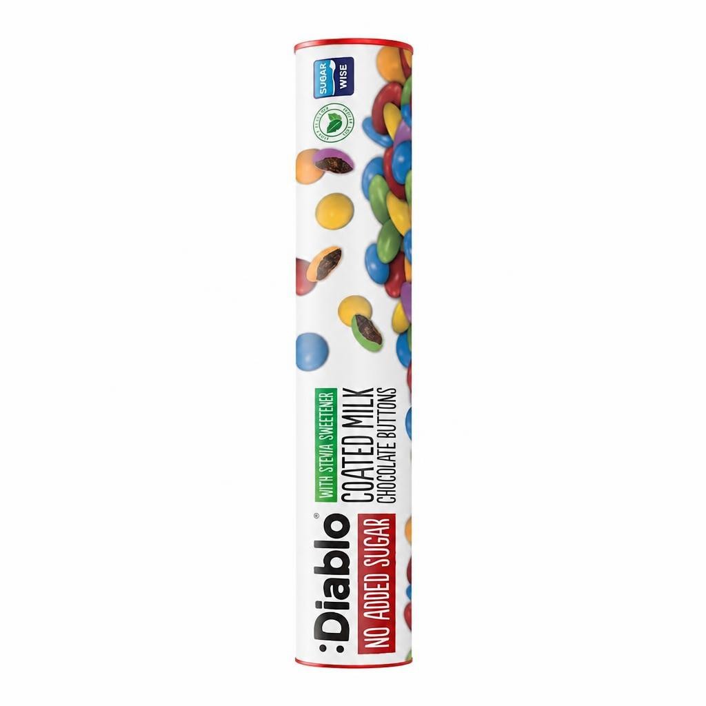 Diablo No Added Sugar Milk Chocolate Buttons 22g