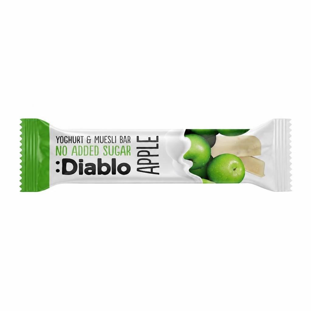 Diablo No Added Sugar Yoghurt and Apple Muesli Bar 30g