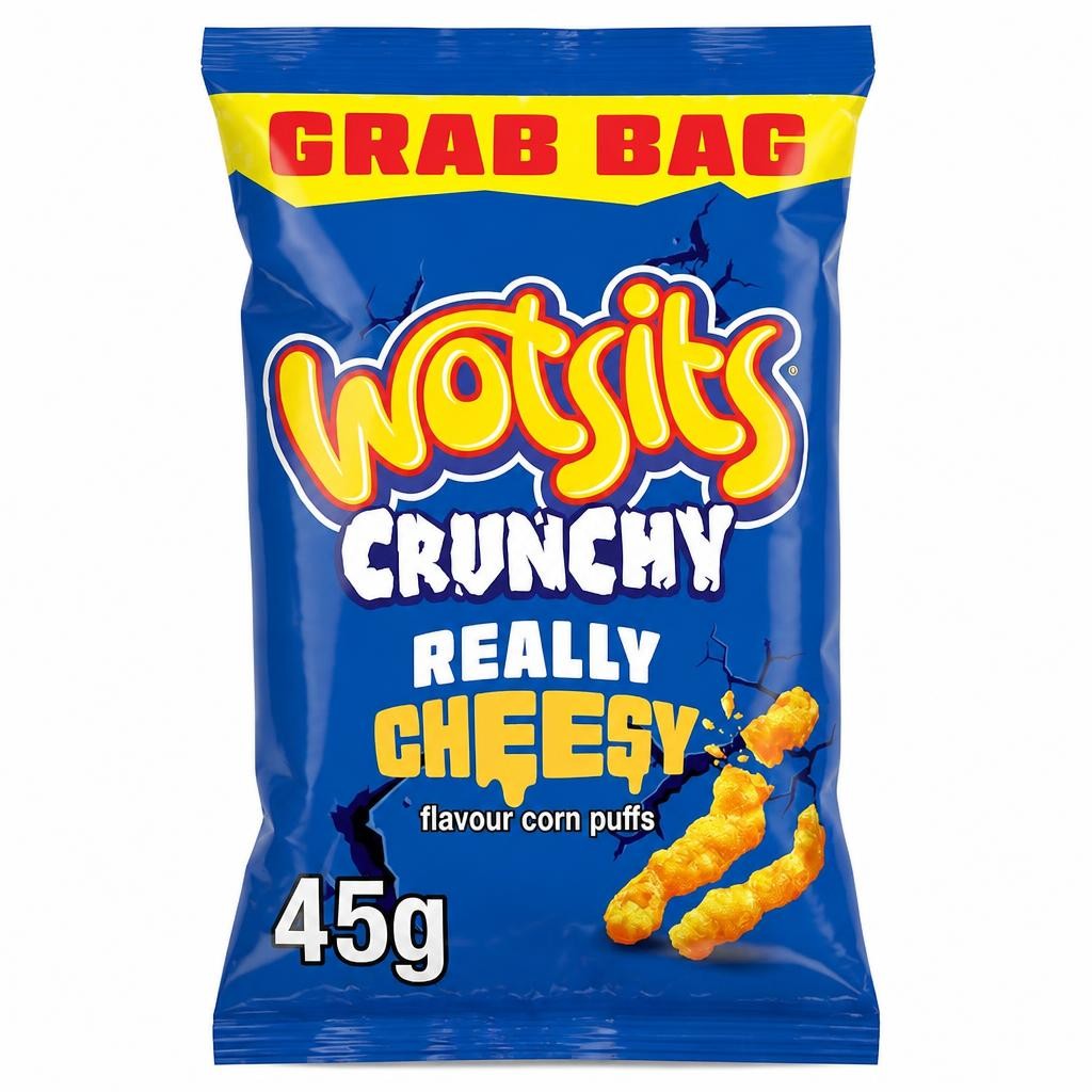 Wotsits Crunchy Really Cheesy Flavour Corn Puffs 45g