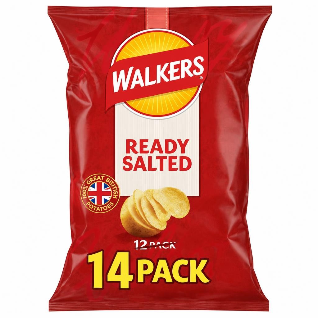 Walkers Ready Salted Multipack Crisps 14x25g