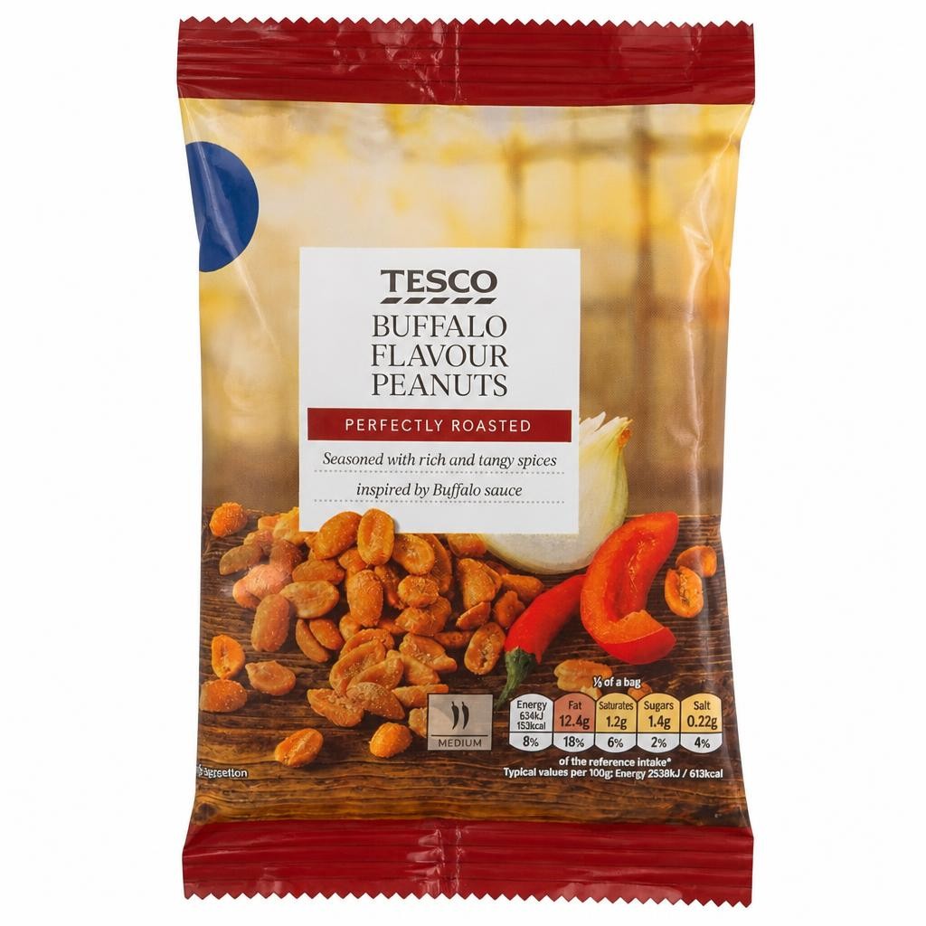 Tesco Buffalo Flavour Peanuts 200g