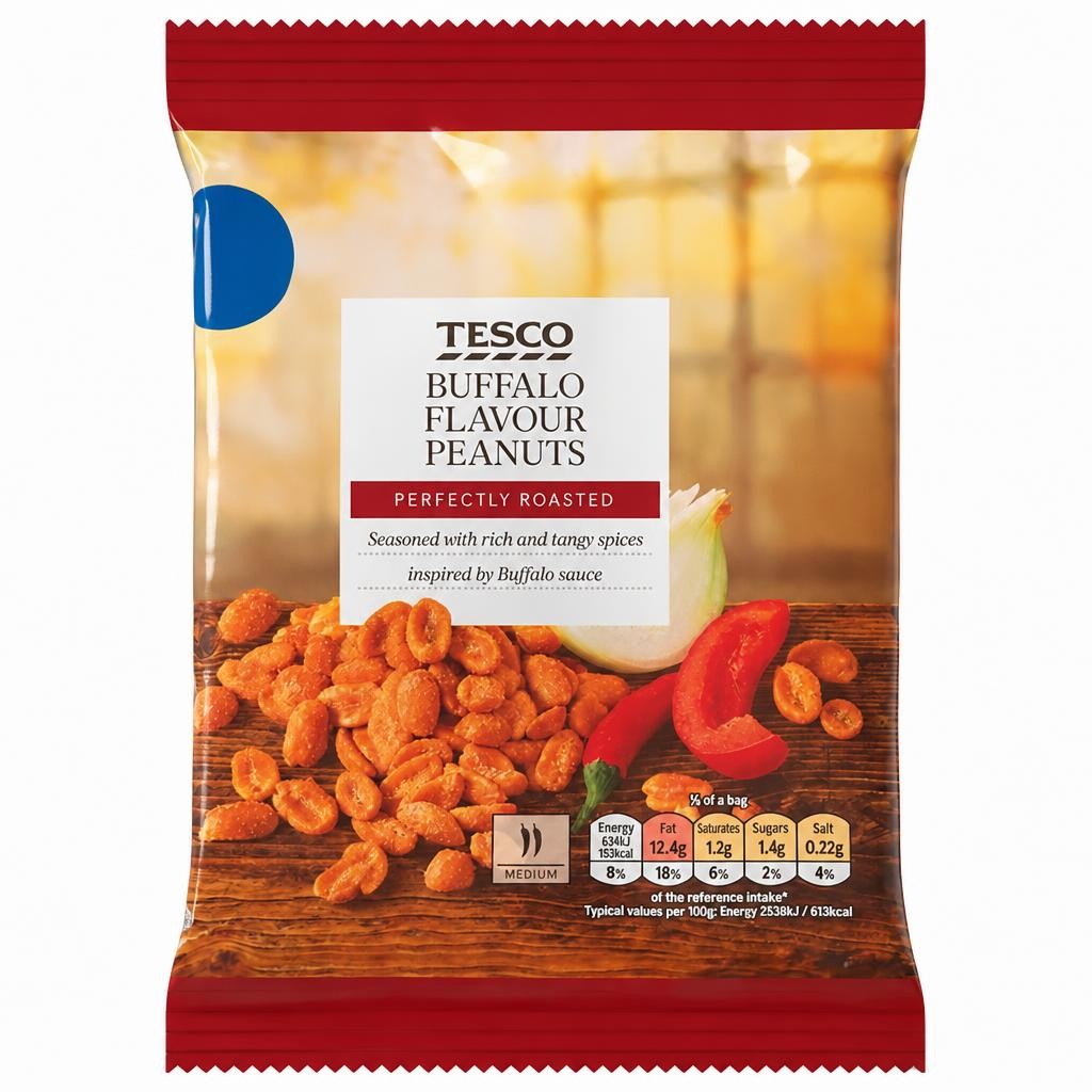 Tesco Buffalo Flavour Peanuts 200g
