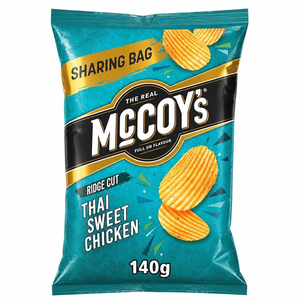McCoy's Thai Sweet Chicken Sharing Crisps 140g