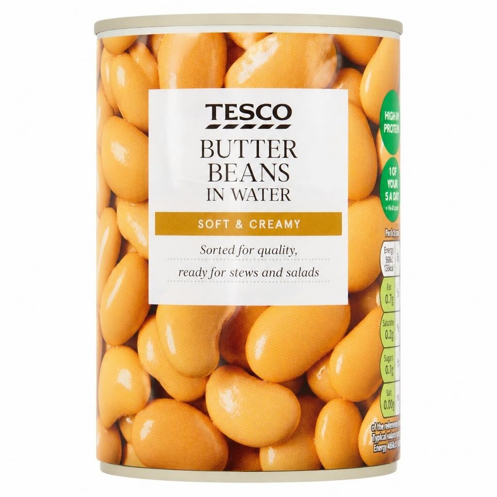 Tesco Butter Beans In Water 400G