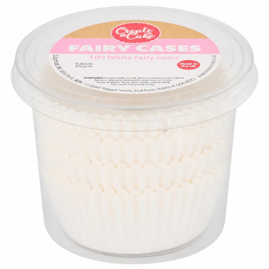 Create A Cake White Fairy Cake Cases 100