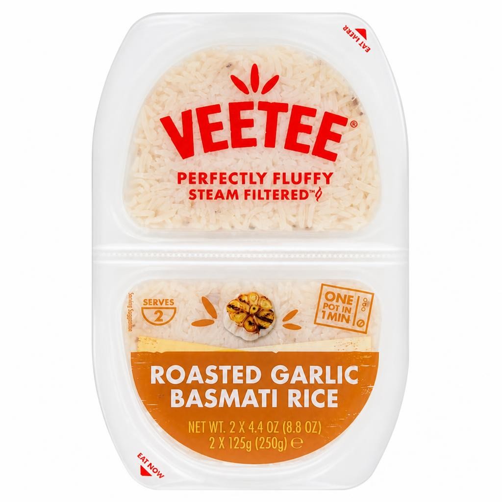 Veetee Roasted Garlic Basmati Rice 250g