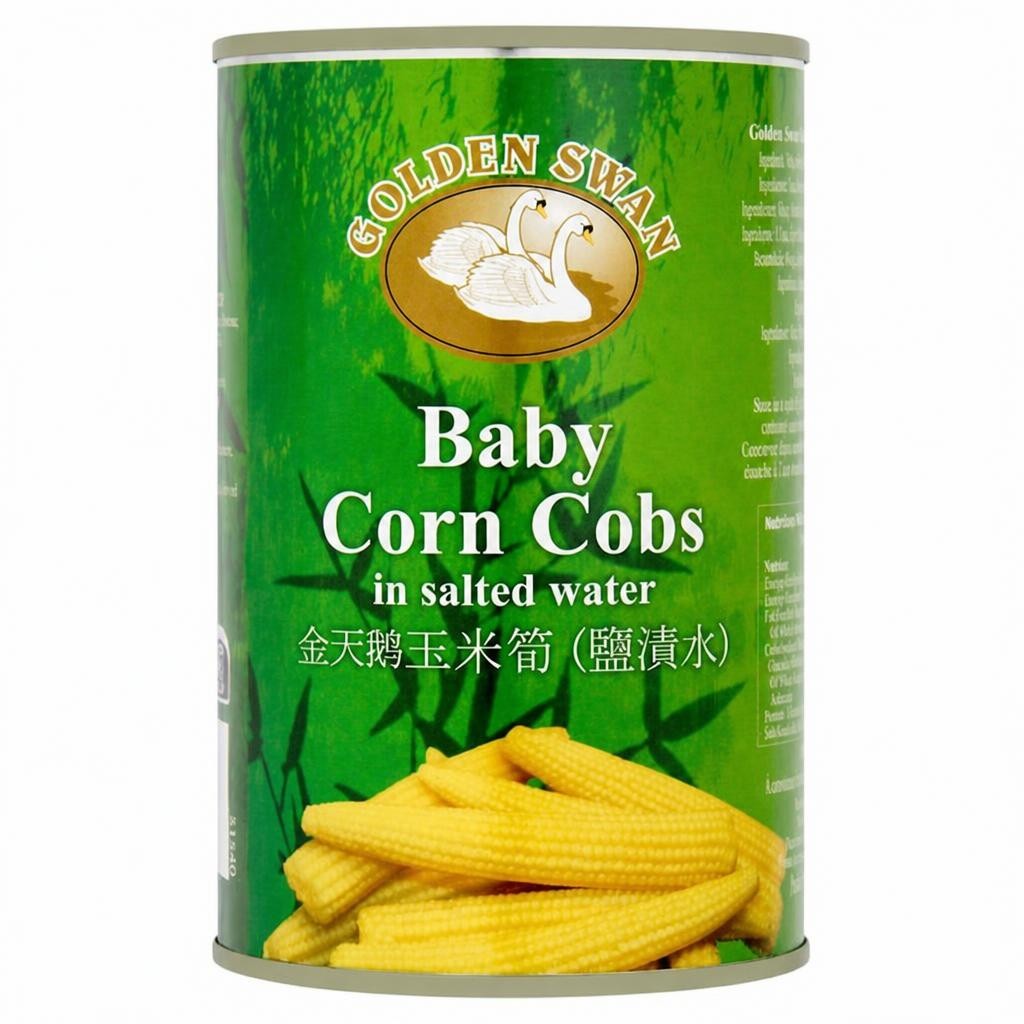 Golden Swan 425g Baby Corn Cobs in Salted Water Can