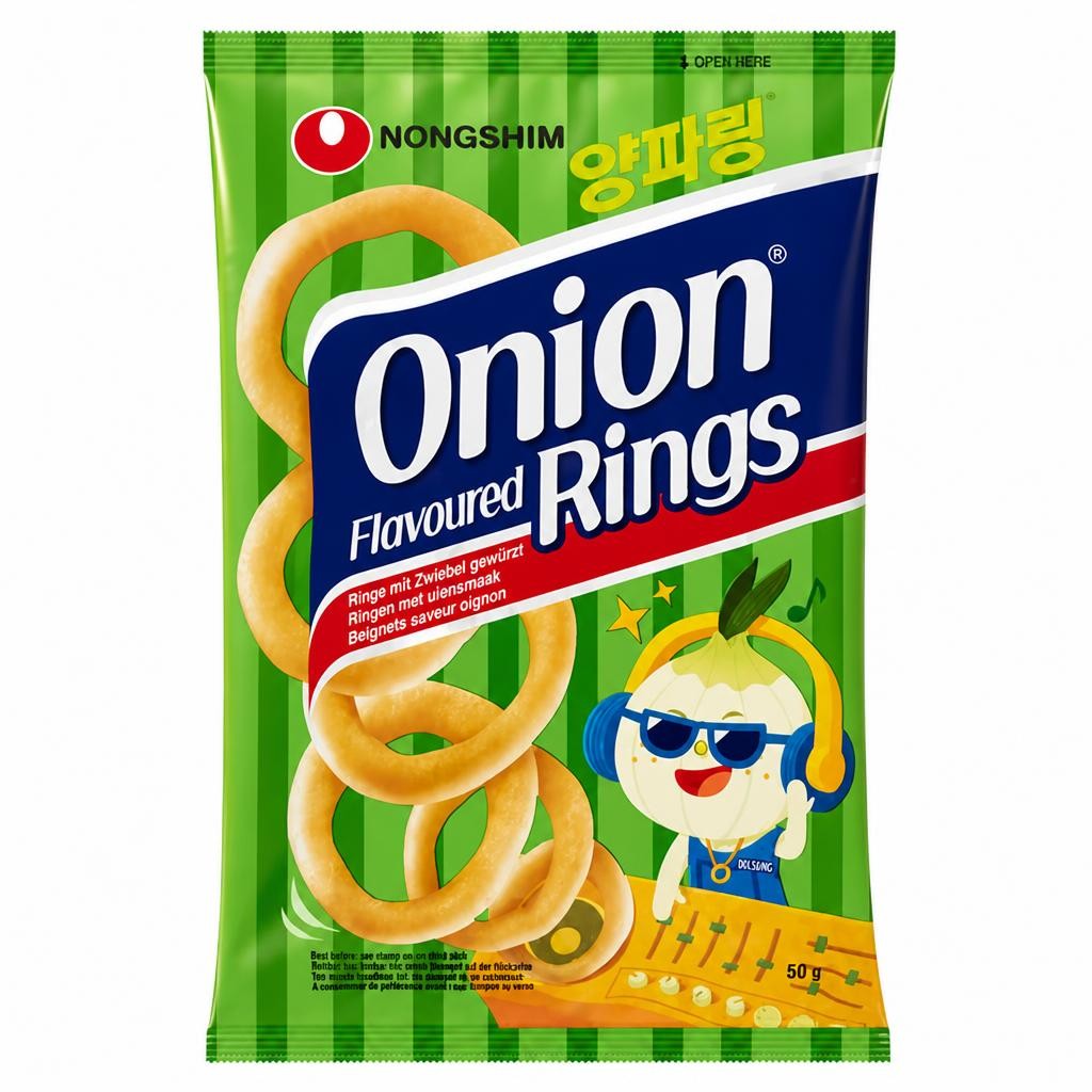 Nongshim 50g Onion Flavoured Rings Snack