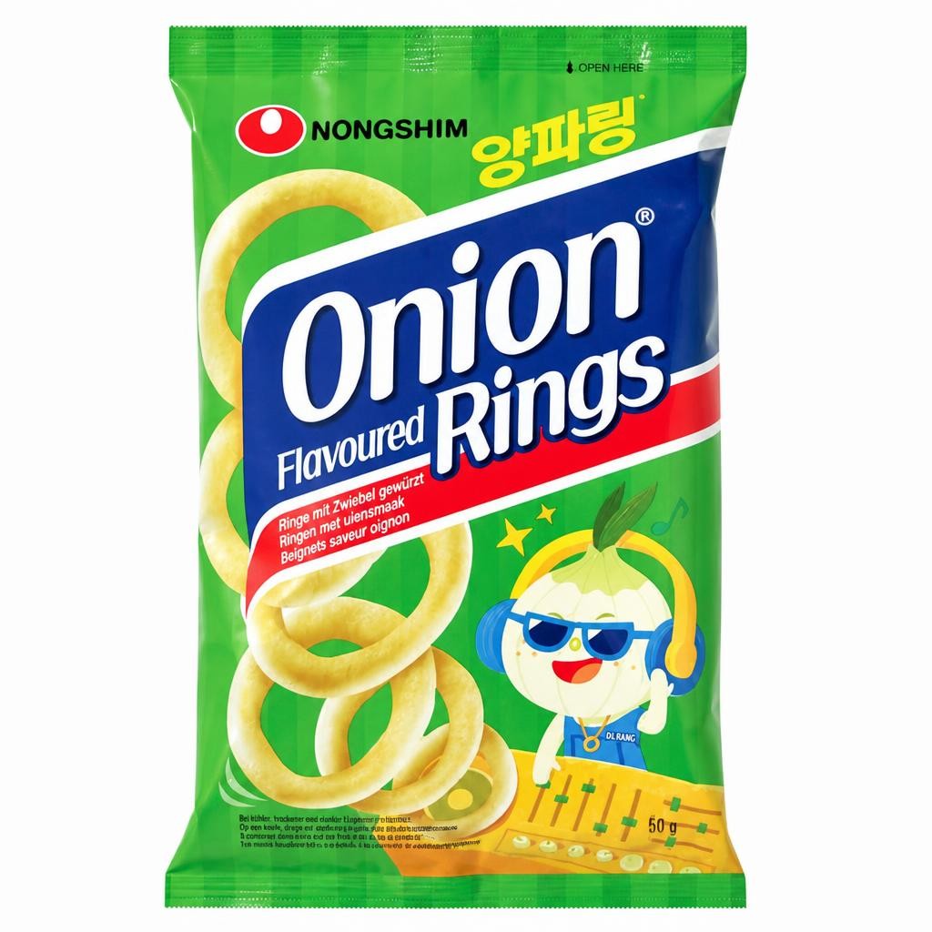 Nongshim 50g Onion Flavoured Rings Snack