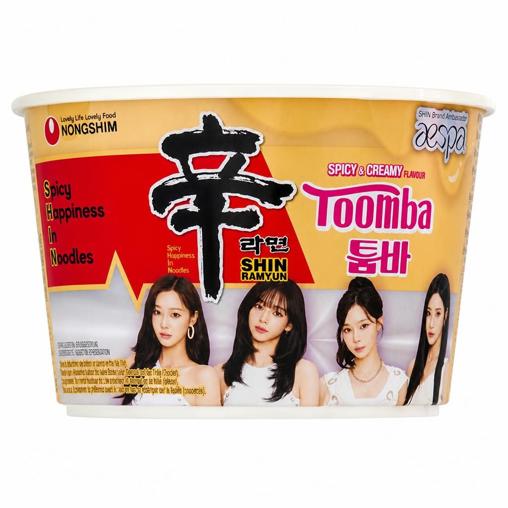 Nongshim 113g Toomba Spicy & Creamy Flavour Shin Ramyun Noodles