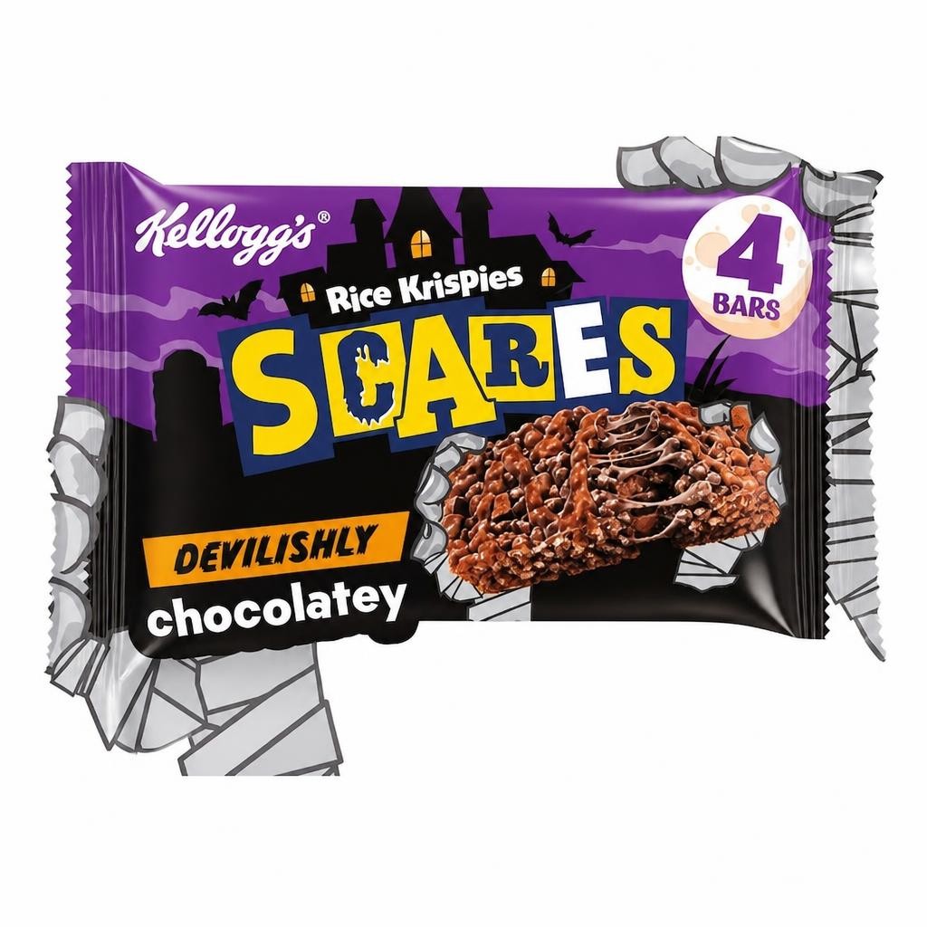 Kellogg's Rice Krispies Squares Chocolatey Cereal Bars Multipack, 4x36g