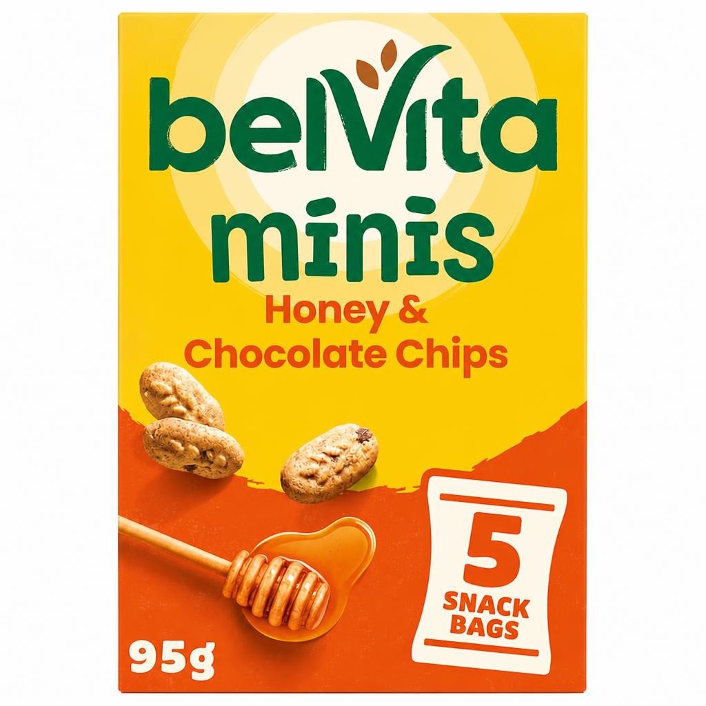 BELVITA Minis Honey and Chocolate Chips 95g