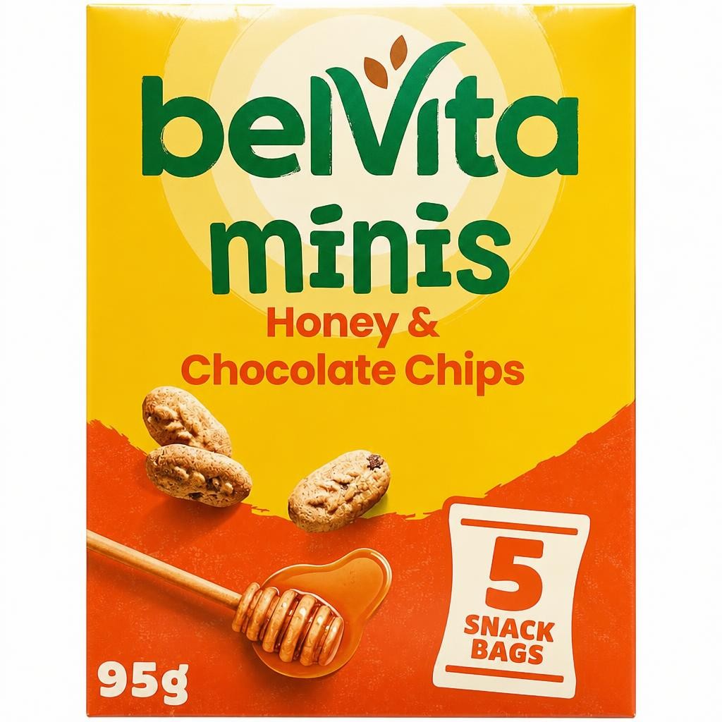 BELVITA Minis Honey and Chocolate Chips 95g