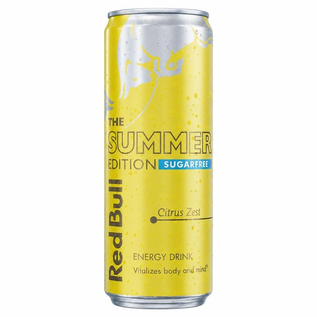 Red Bull The Summer Edition Sugar Free Citrus Zest Energy Drink 355ml