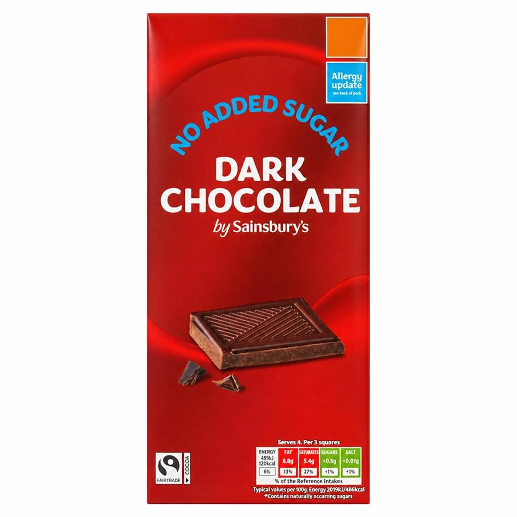 Sainsbury's 100g Dark Chocolate Bar