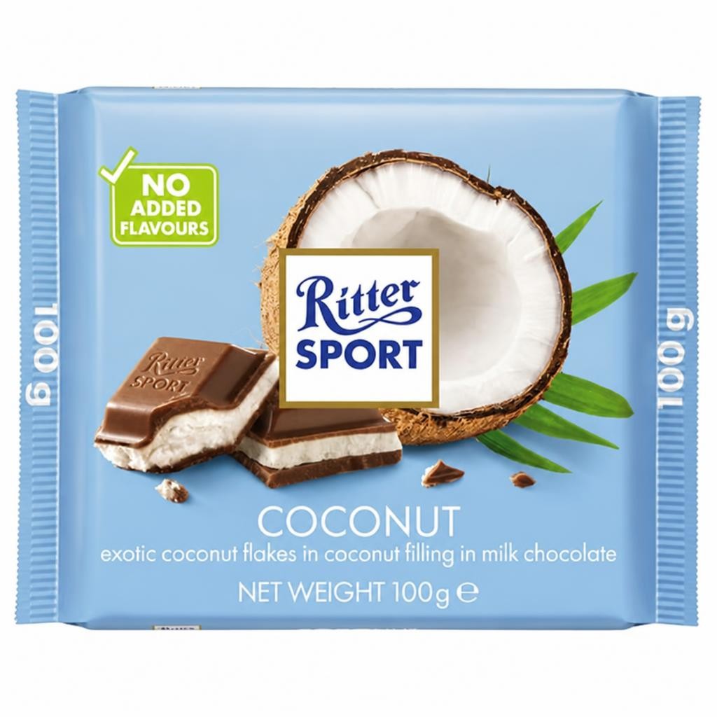 Ritter Sport 100g Coconut Chocolate Bar