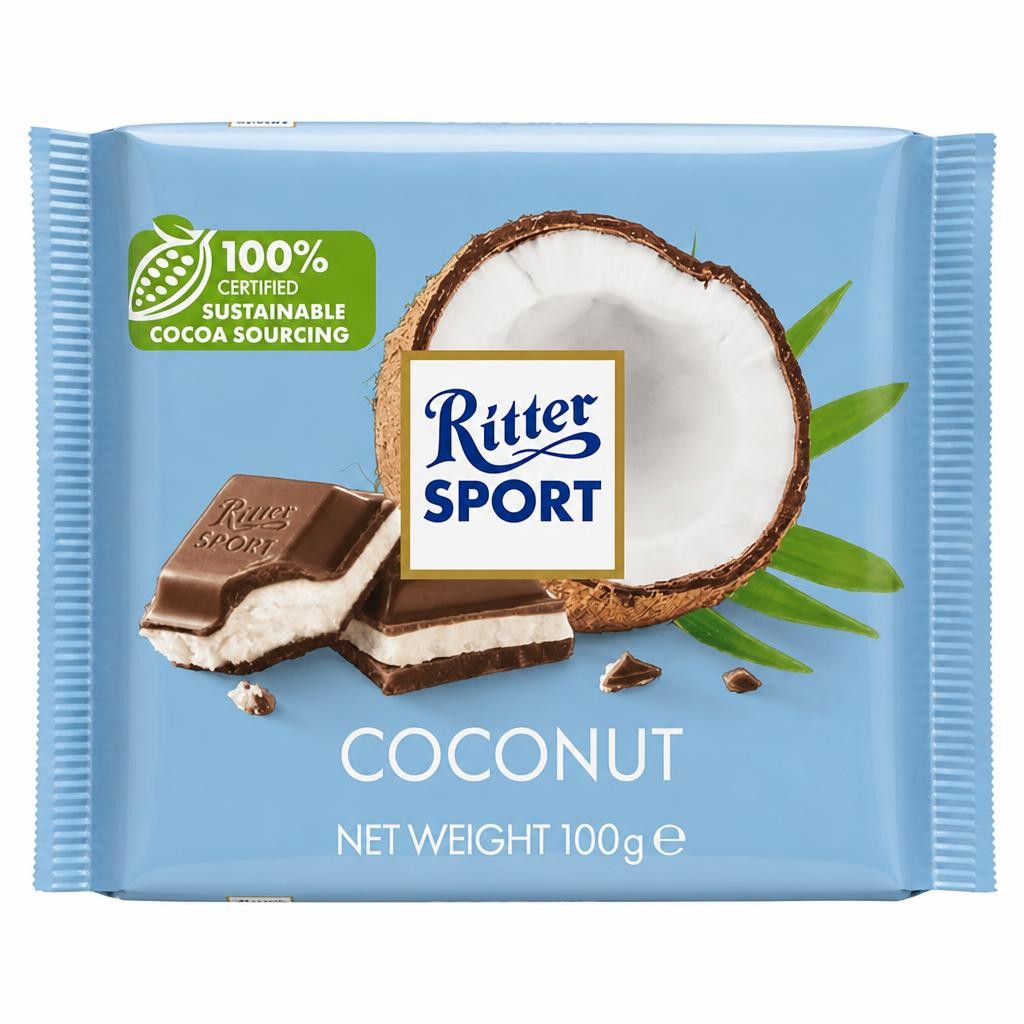 Ritter Sport 100g Coconut Chocolate Bar