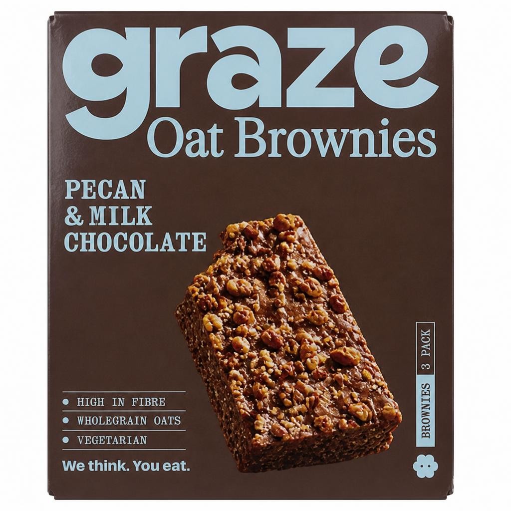 Graze Pecan & Milk Chocolate Brownie